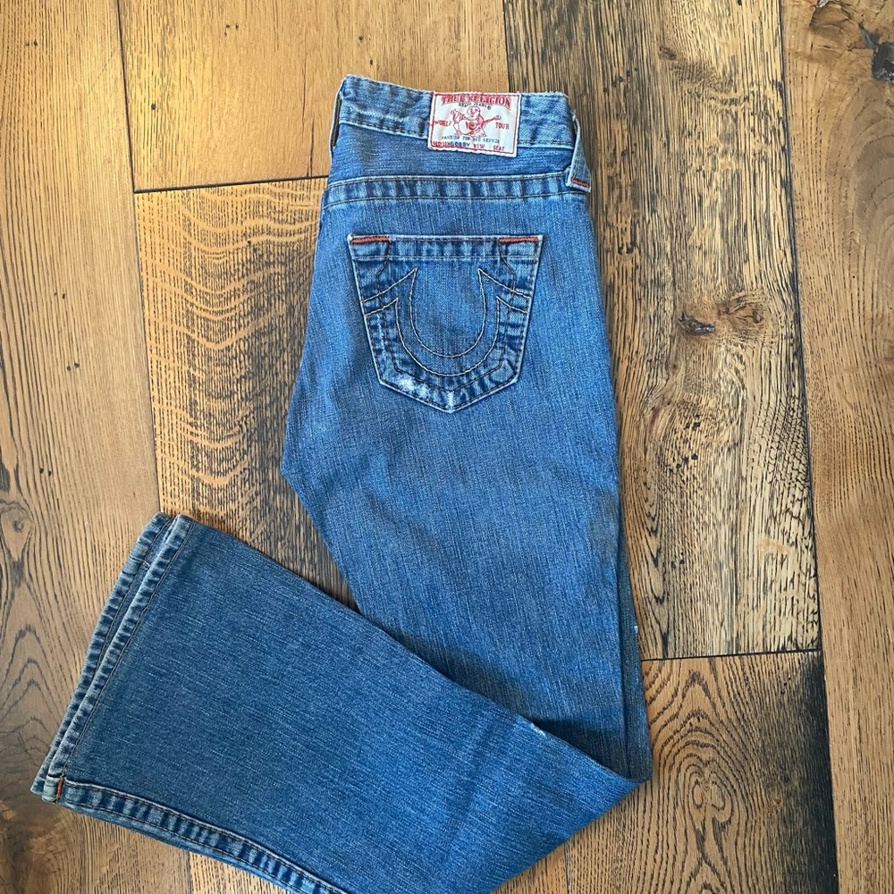 True Religion Blue Denim with Red Label